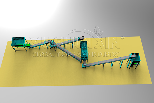 powdery biofertilizer making line