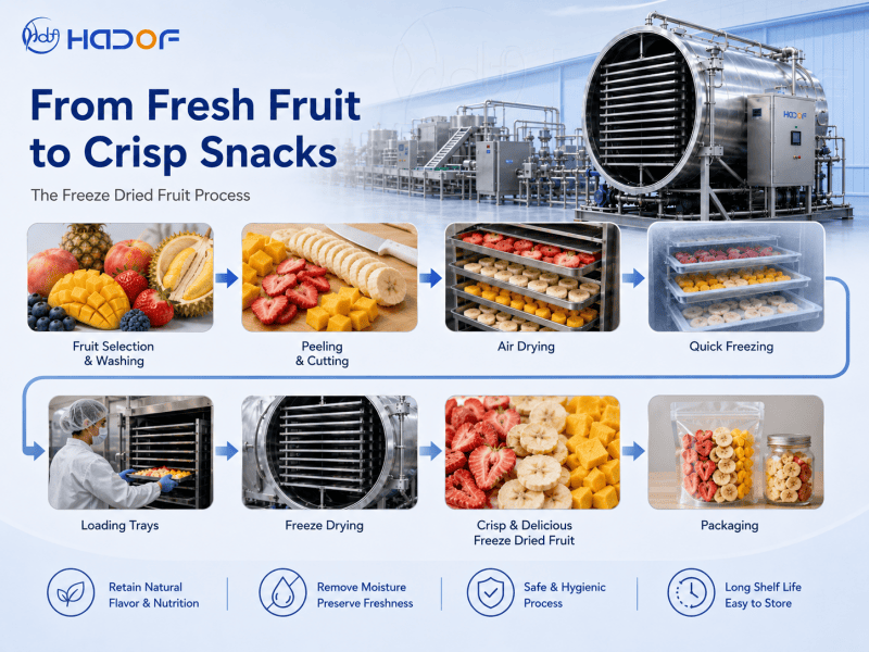 process of The Freeze Dried Fruit
